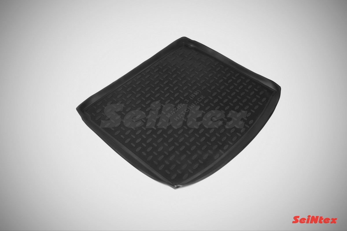 

Коврик багажника Seintex MAZDA 3 (BM) hatchback 2013-2018 полимерный черный