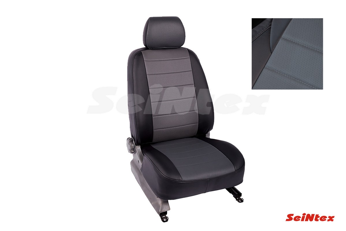 

Чехлы на сиденья Seintex HYUNDAI ELANTRA IV sd/hd 06-11 экокожа черно-серые