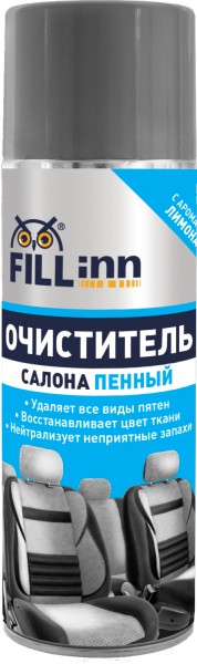 

Очиститель обивки салона FILLinn FL052 пенный аэрозоль 650мл