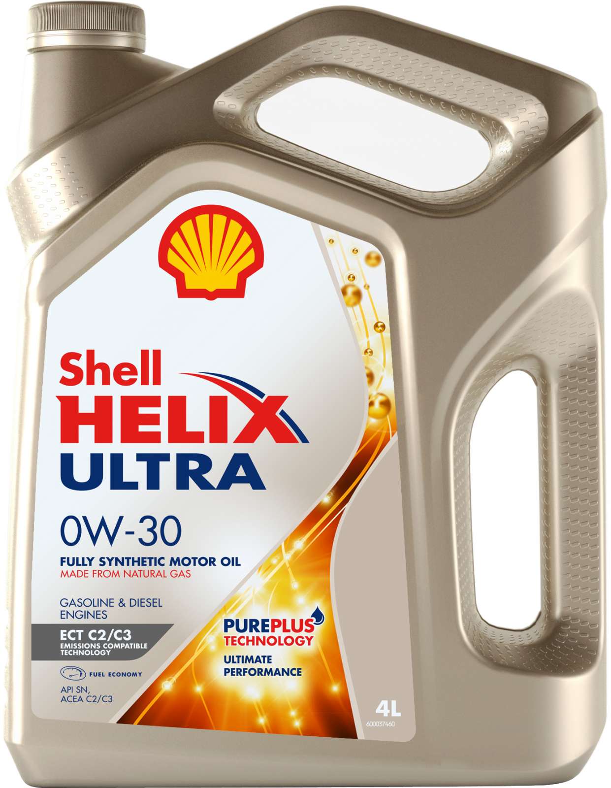 

Моторное масло SHELL Helix Ultra ECT 0W-30 синтетическое 4л