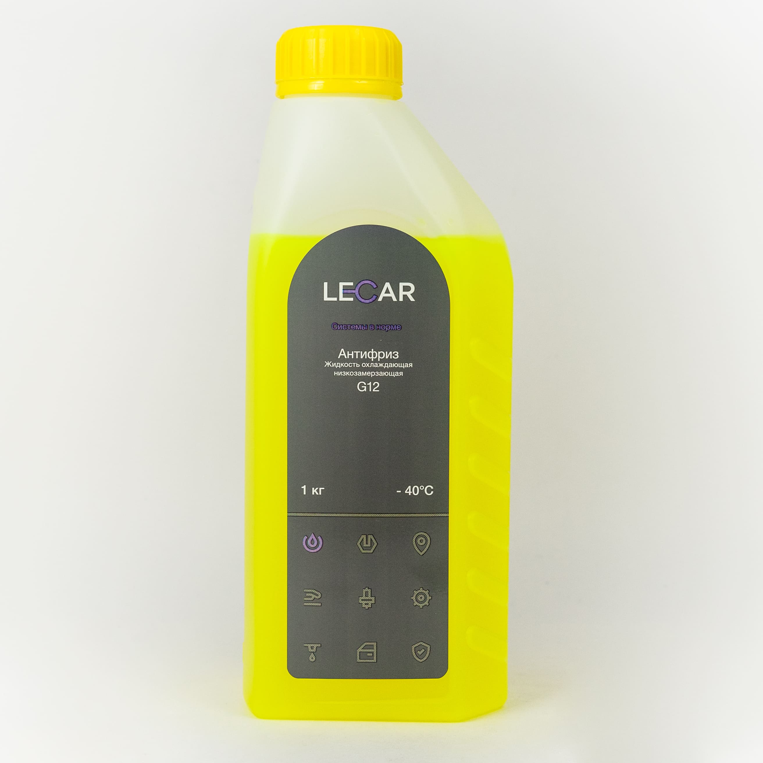 

Антифриз LECAR -40 G12 желтый 1кг