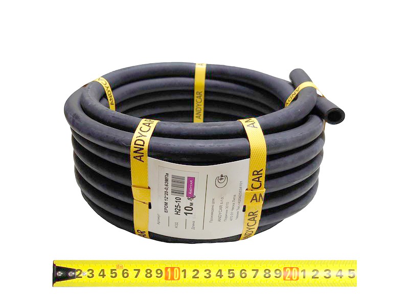 

Шланг резиновый ANDYCAR для антифриза, охлаждающей жидкости /на основе этиленгликоля/ размер 12*20мм-6.3 Атм, длина 10м