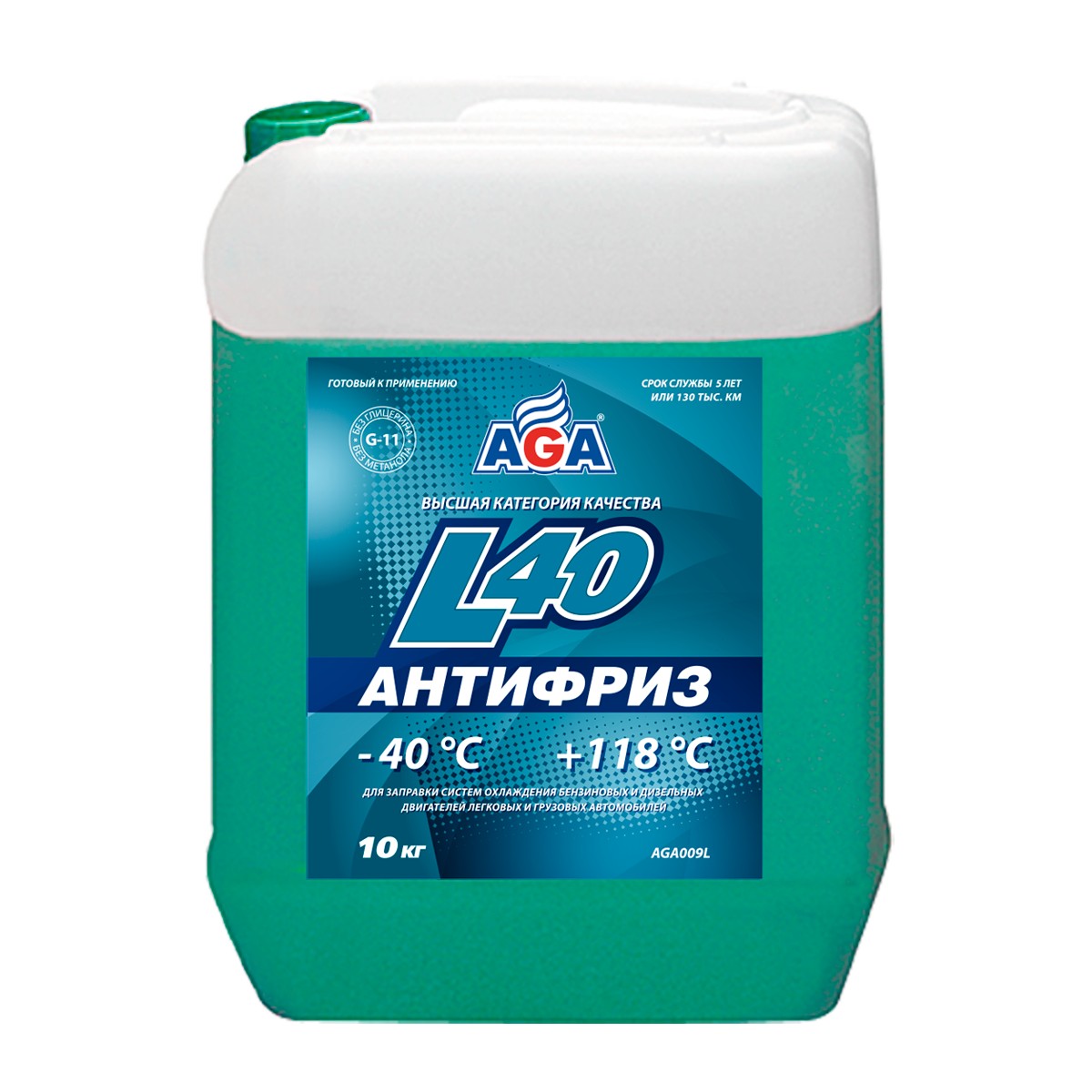 

Антифриз AGA L40 (-40) G-11 сине-зеленый 10кг