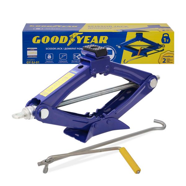 

Домкрат ромбический Goodyear GY-SJ-01 1т 95-350 мм со съемной ручкой