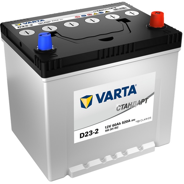 

Аккумулятор VARTA Стандарт 60Ah/520 прав.+ Asia 230x175x223