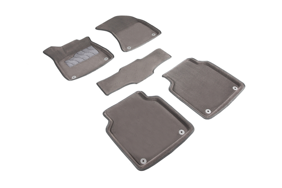 

Коврики салона Seintex 3D AUDI A8 III (D4) ворсовые серые комп 4 шт