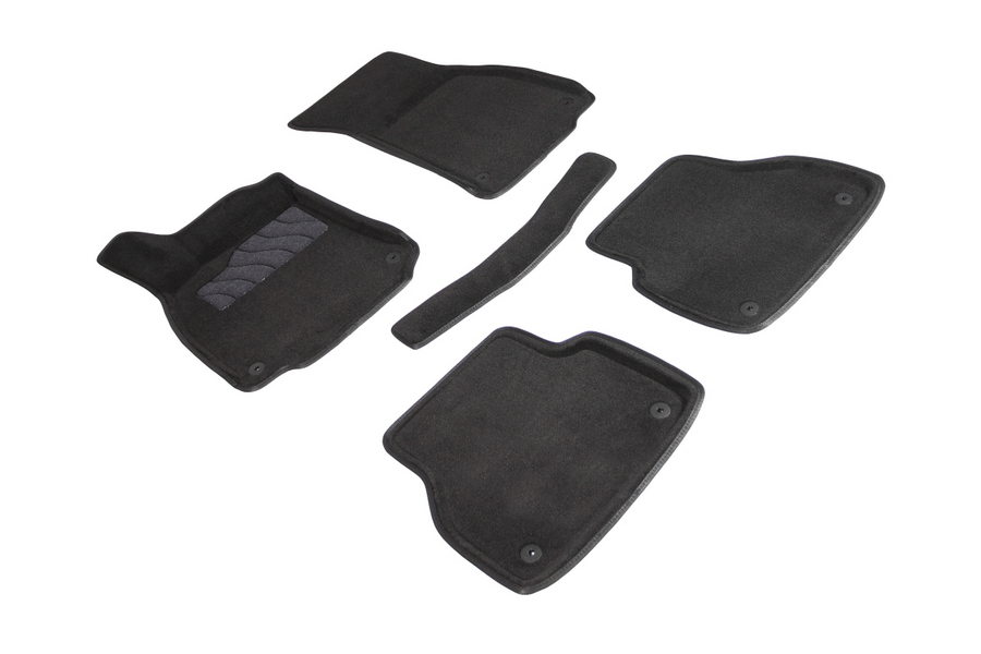 

Коврики салона Seintex 3D AUDI A6 (C8) ворсовые черные комп 4 шт