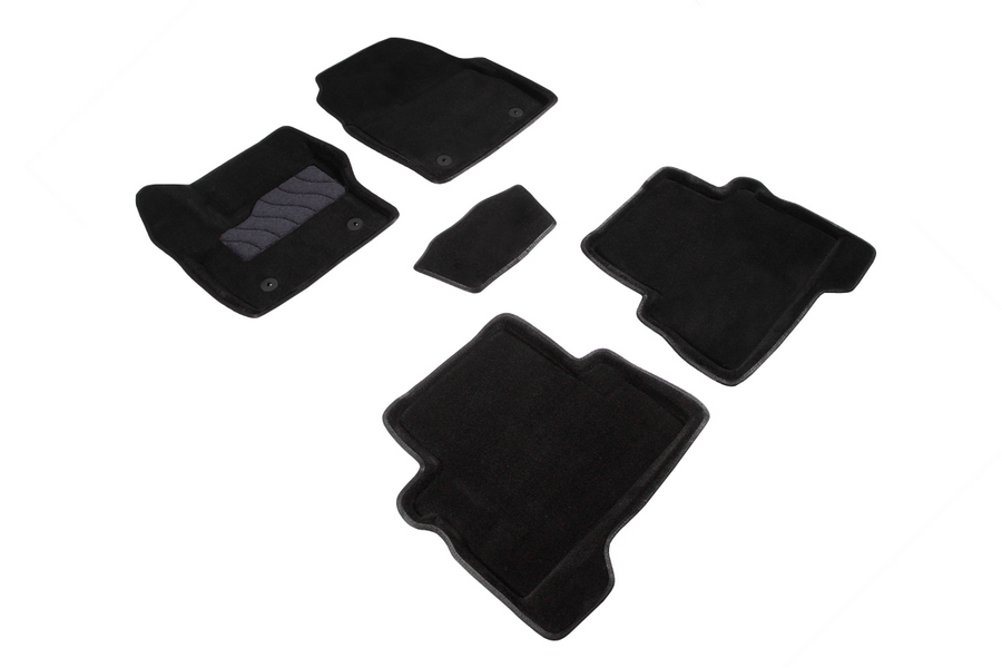 

Коврики салона Seintex 3D FORD Kuga II rest. 2016-2019 ворсовые черные комп 4 шт