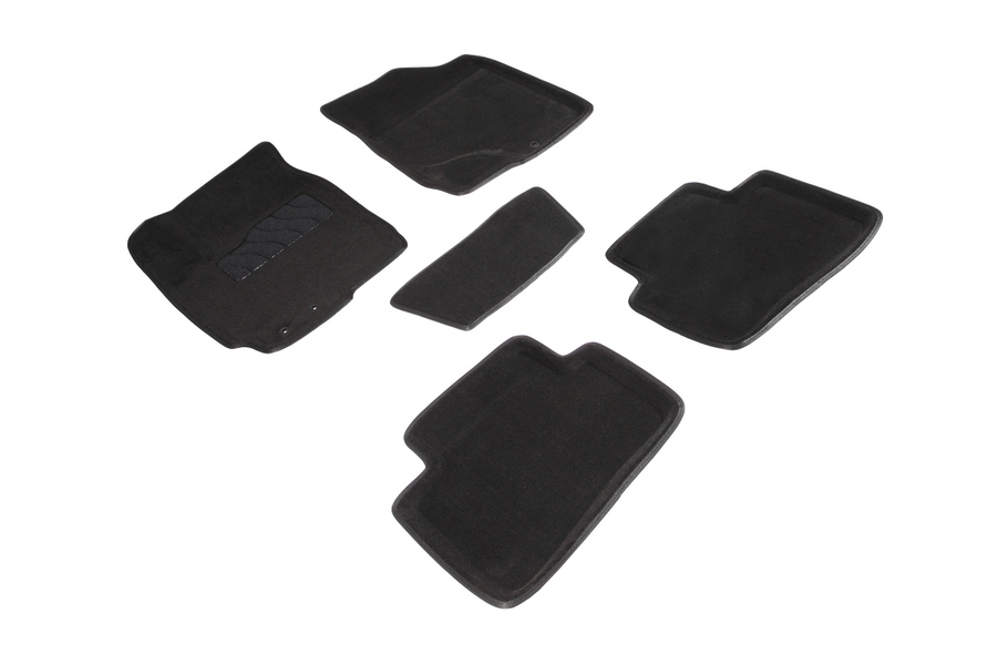 

Коврики салона Seintex 3D KIA Cerato II 2009-2013 ворсовые черные комп 4 шт