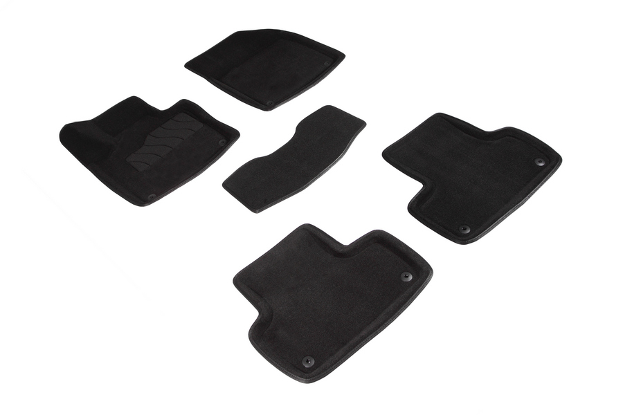 

Коврики салона Seintex 3D VOLVO XC-60 II ворсовые черные комп 4 шт