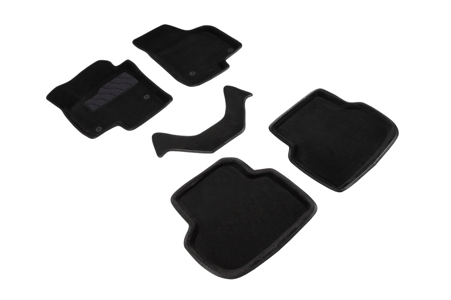 

Коврики салона Seintex 3D VOLKSWAGEN Jetta 2011-2018 ворсовые черные комп 4 шт