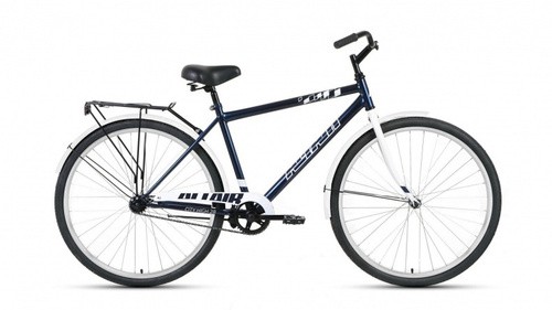 

Велосипед дорожный 28" ALTAIR CITY 28 high (1 ск., рама сталь 19"), темно-синий/серый