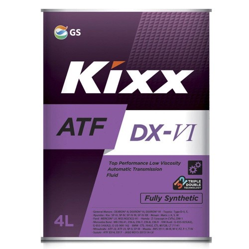 

Трансмиссионное масло Kixx ATF DX-VI синтетическое 4л