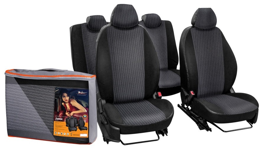 

Чехлы Airline Лима Mitsubishi Outlander (18-) 13 предметов жаккард-кожзам черные