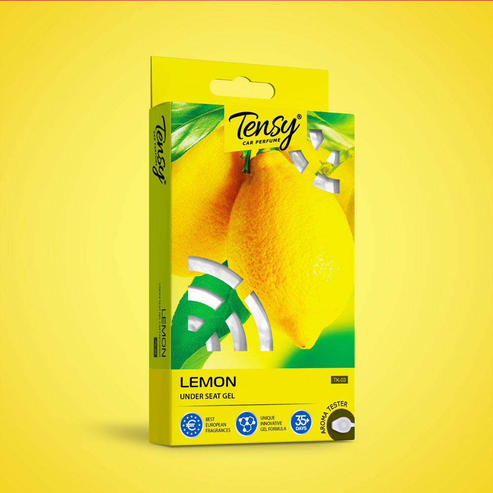 

Ароматизатор под сиденье гелевый Лимон (Tensy) с пробником ТК-03