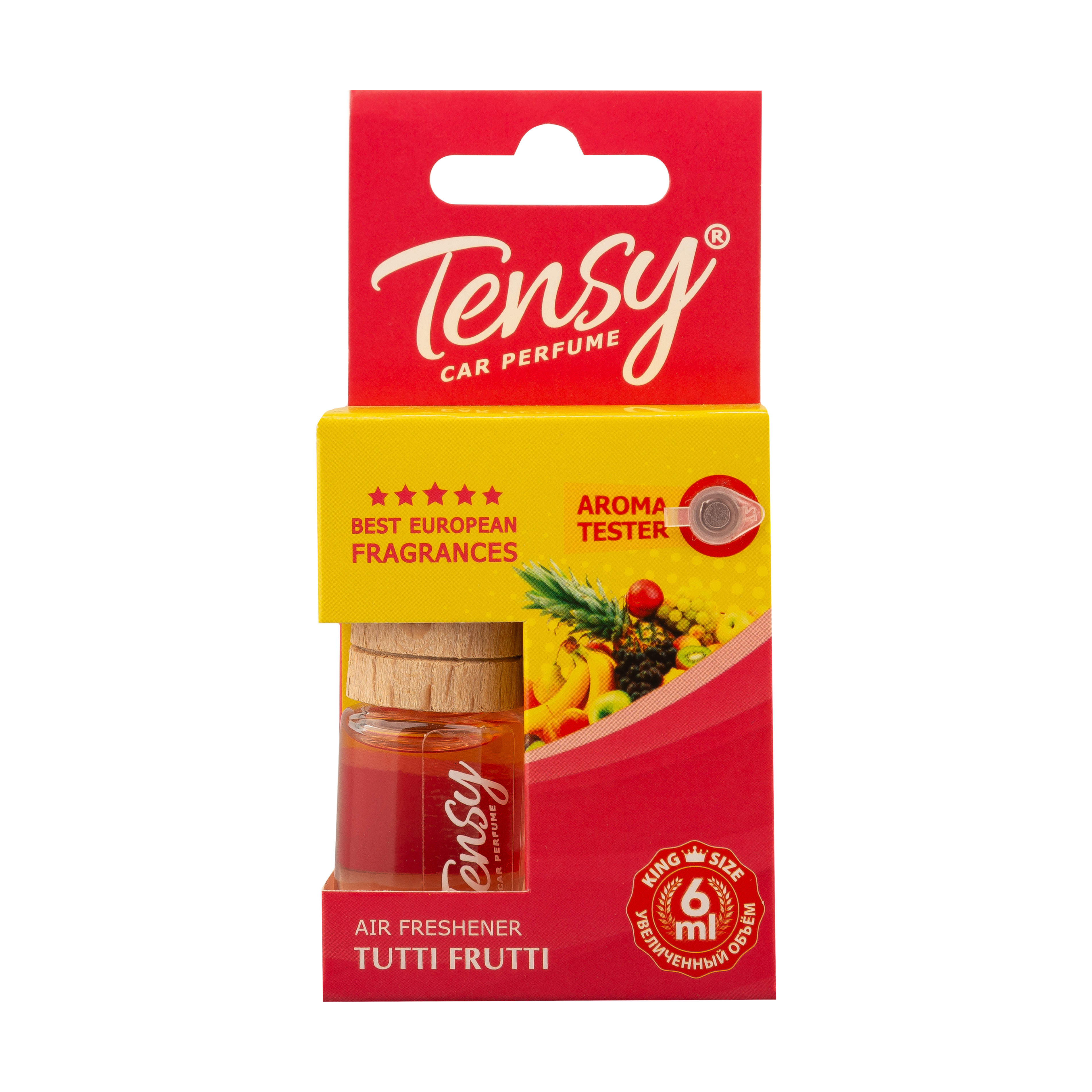 

Ароматизатор подвесной бутылочка Тутти фрутти (Tensy) ТВ-14