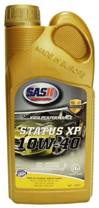 

Масло моторное SASH Status XP 10W40 SL/CF-4 полусинтетическое 1л