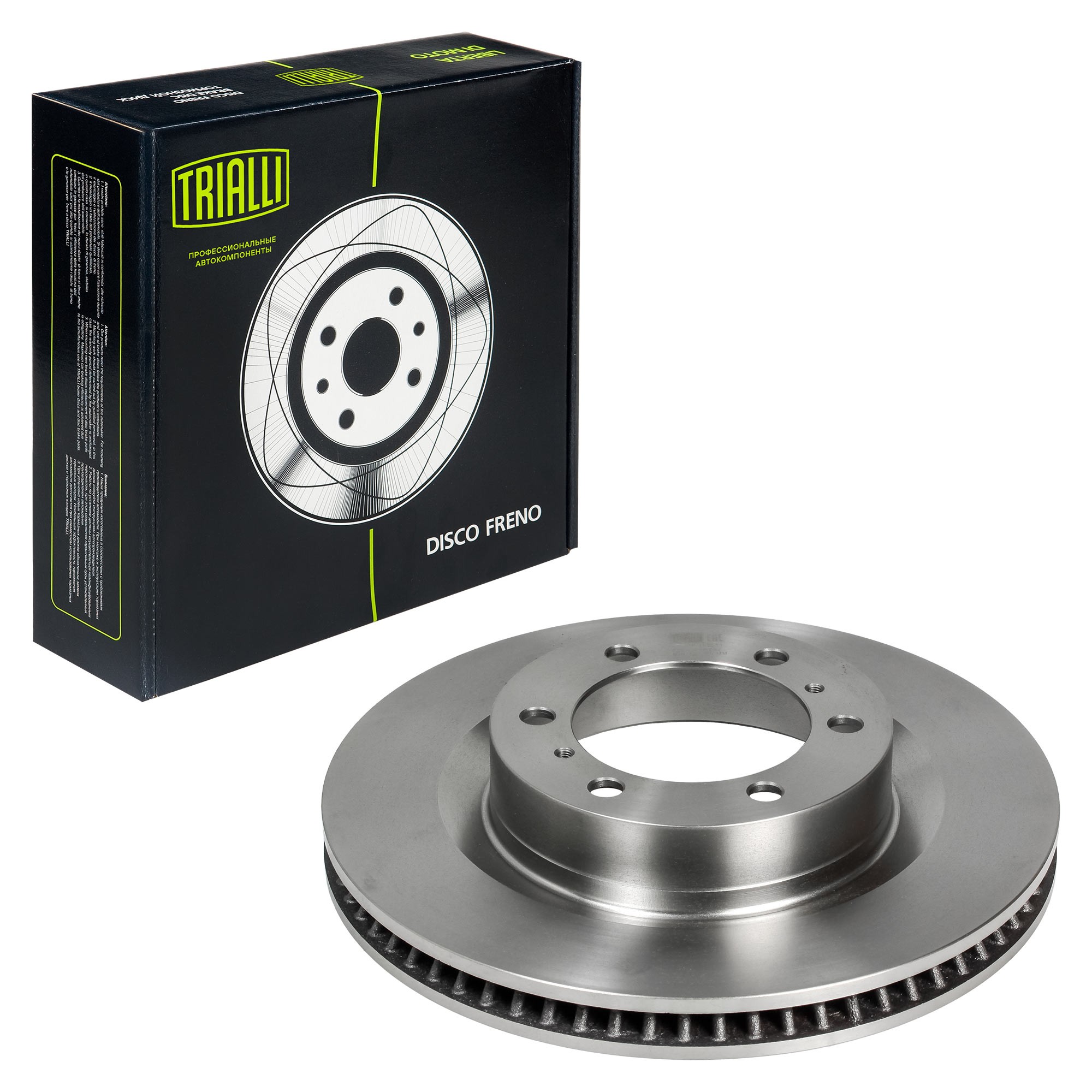 

Диск тормозной TOYOTA LC Prado (02-) передний d=338 (TRIALLI)