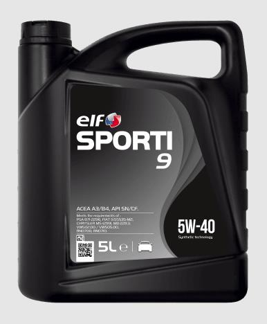 

Масло моторное ELF SPORTI 9 5W40 синтетическое 5л