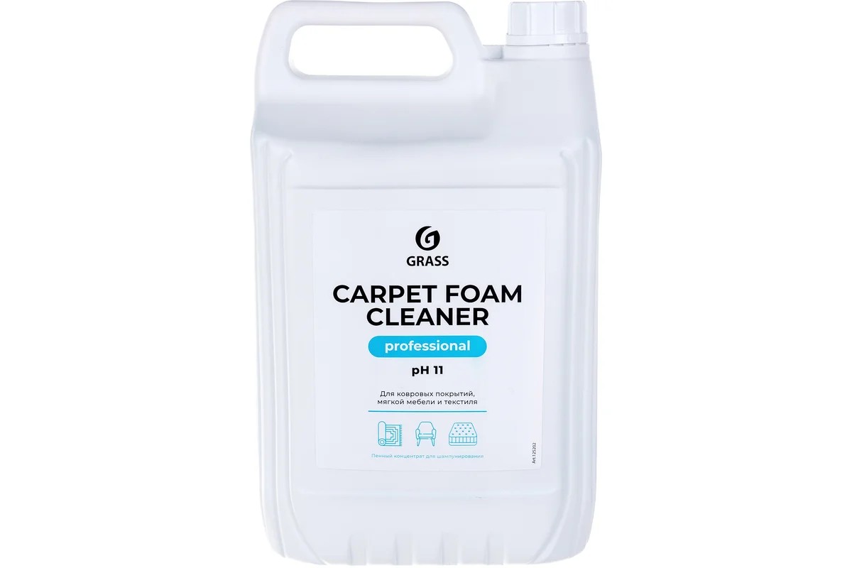 

Очиститель ковровых покрытий Carpet Foam Cleaner (Grass) канистра 5,4кг