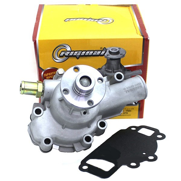 

Насос водяной ГАЗ дв. 4215, 4216 (один штуцер) с прокладкой (Riginal)