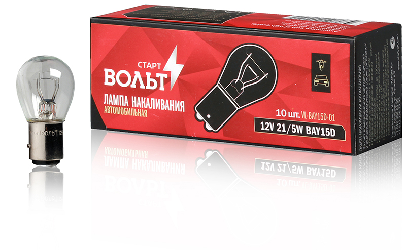 

Лампа накаливания СтартВольт P21/5W 12V 21/5W белая