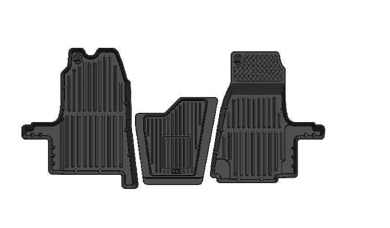 

Коврики в салон SRTK Ford Transit (2006-2015) резина черные 3 шт