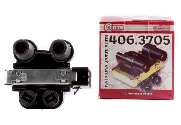 

Катушка зажигания ГАЗ,УАЗ дв.406 (СОАТЭ) 406.3705