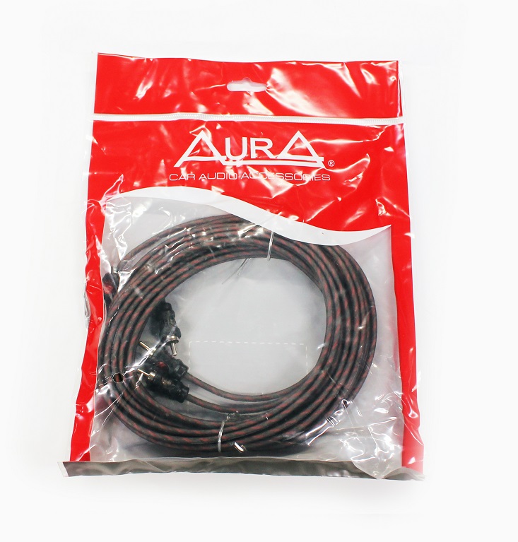 

Кабель межблочный 2кан AURA RCA-0250 5 м