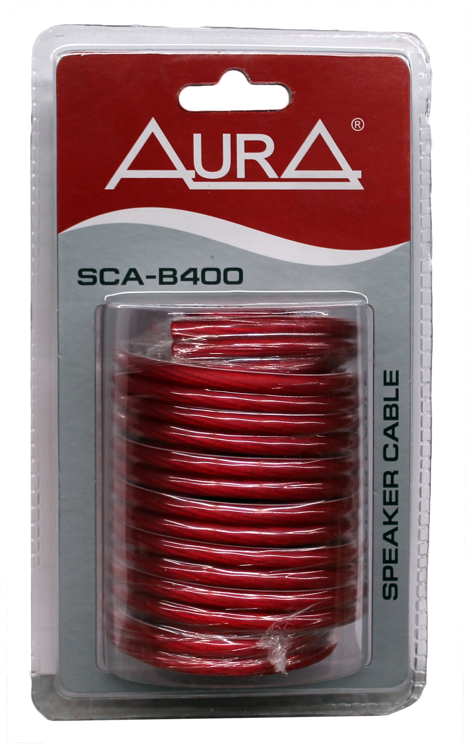 

Кабель акустический SCE-B400 12AWG d4мм AURA 5м красный прозрачный