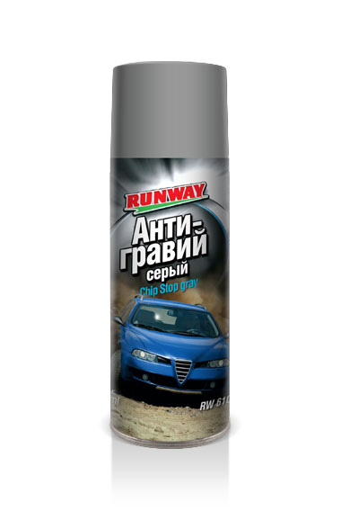 

Антигравий RUNWAY RW6100 аэрозоль серый 450мл