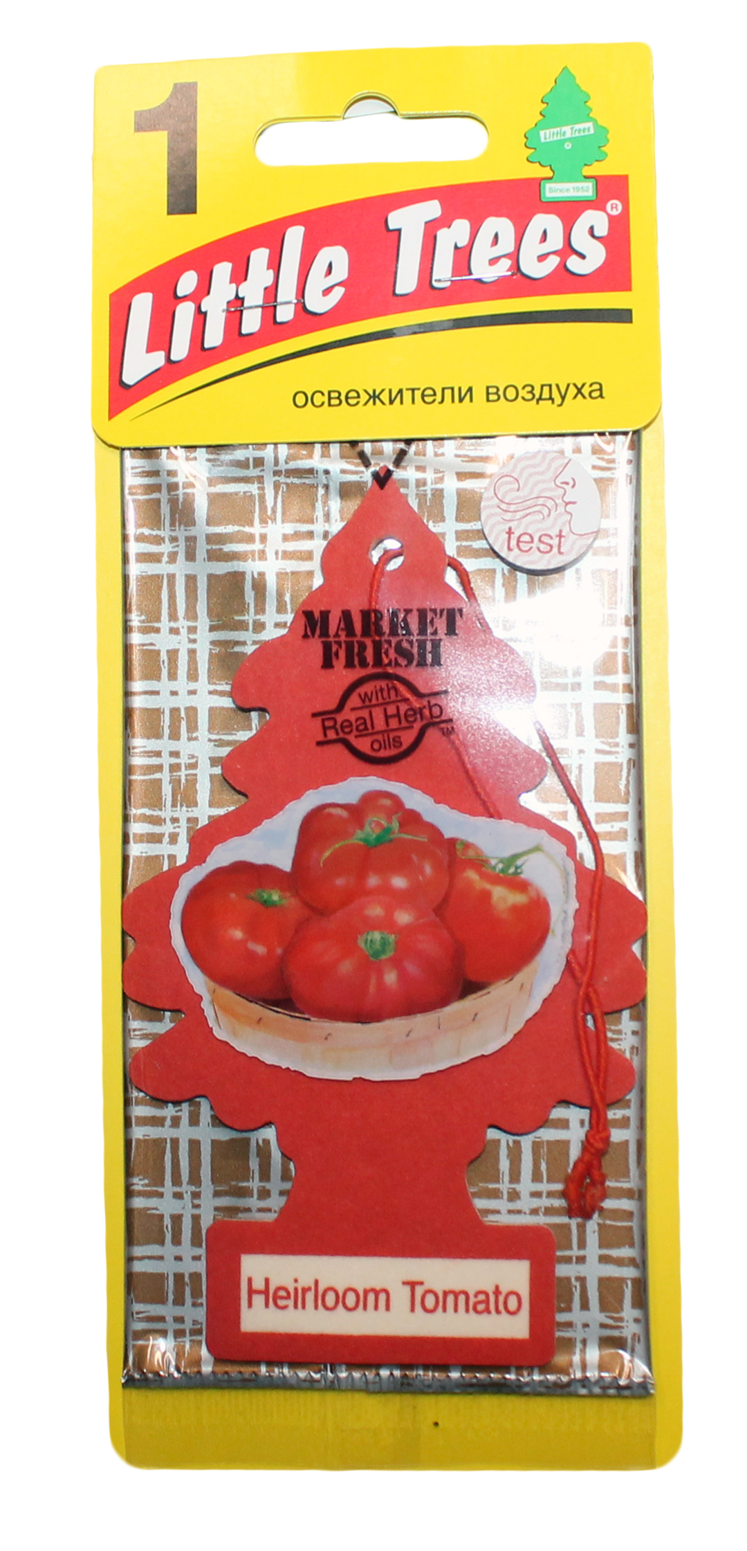 

Ароматизатор CAR-FRESHNER Елочка подвесной картонный спелый томат