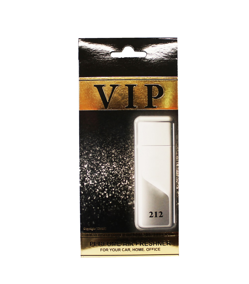 

Ароматизатор подвесной картонный "VIP" Carolina Herrera "212 VIP Men" CARIBI