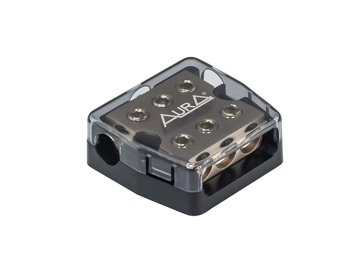 

Разветвитель питания AURA 3x4Ga вход-3x4/8Ga выход