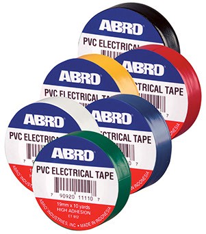 

Изолента 19мм x18,2м черная термостойкая (ABRO)ET-914-BLK-R