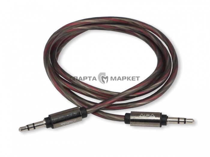 

Кабель AUX 3,5 на 3,5 (1 метр) витая пара AURA RCA-J136