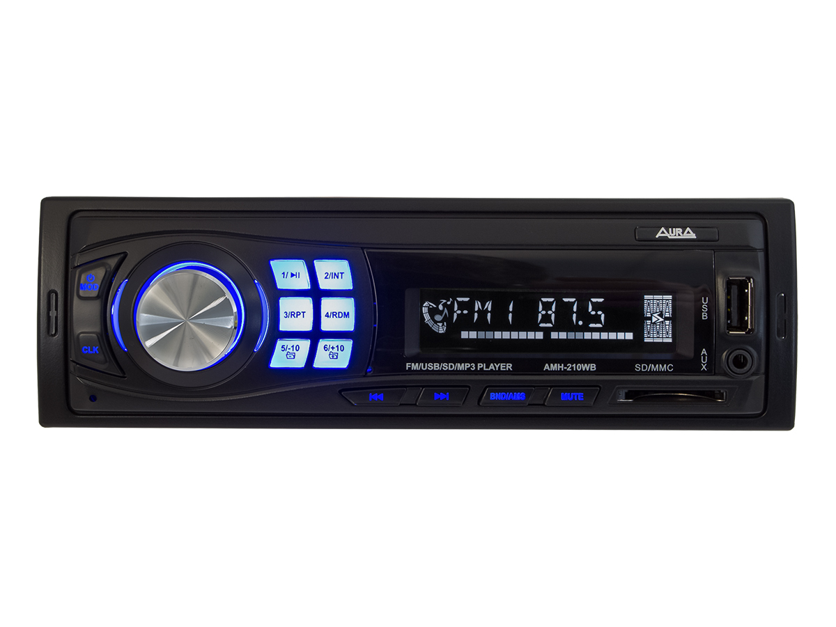 

Автомагнитола AURA AMH-210WB 1 DIN 4x51Вт
