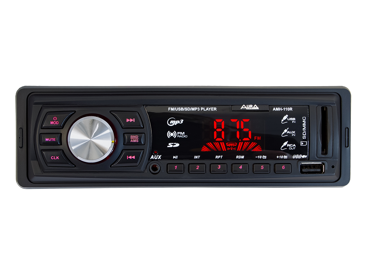 

Автомагнитола AURA AMH-110R 1 DIN 4x36Вт