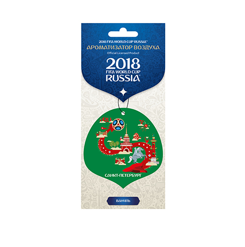 

Ароматизатор подвесной картонный "FIFA-2018" ваниль САНКТ-ПЕТЕРБУРГ (AURAMI) CITY-10, FIFA-2018
