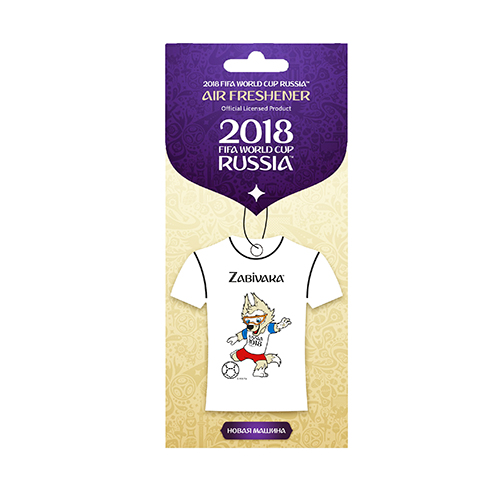 

Ароматизатор подвесной картонный "FIFA-2018" ФУТБОЛКА ЗАБИВАКА новая машина (AURAMI) TS18-05, FIFA-2018
