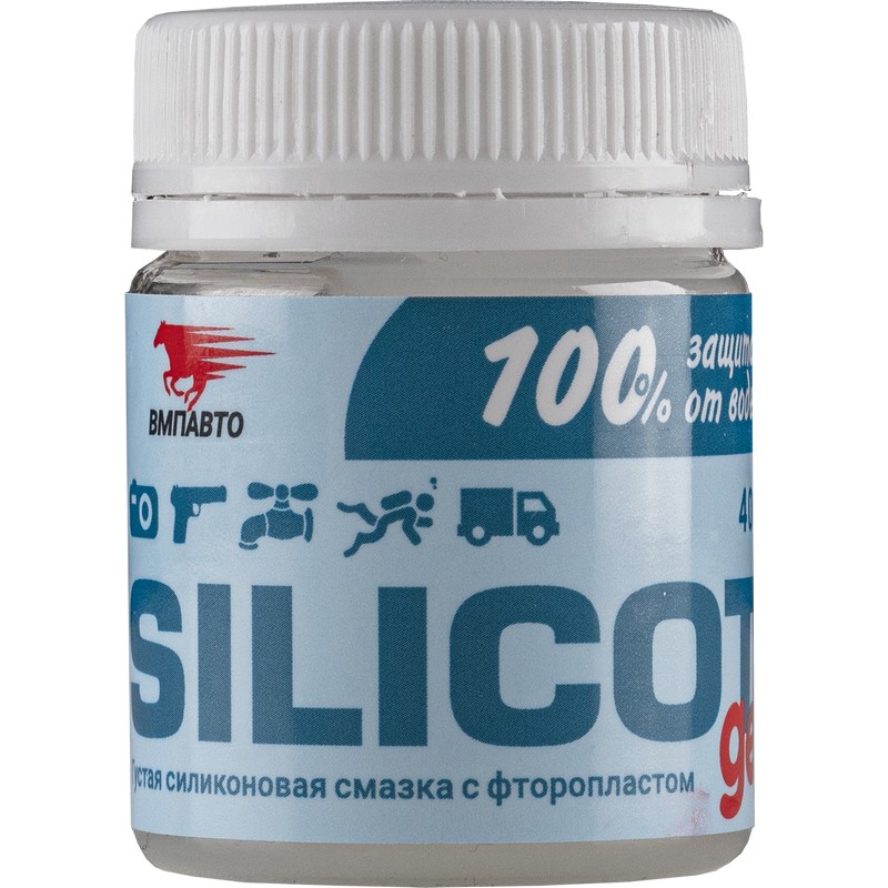 

Смазка силиконовая SILICOT Gel банка ВМП-АВТО 40г