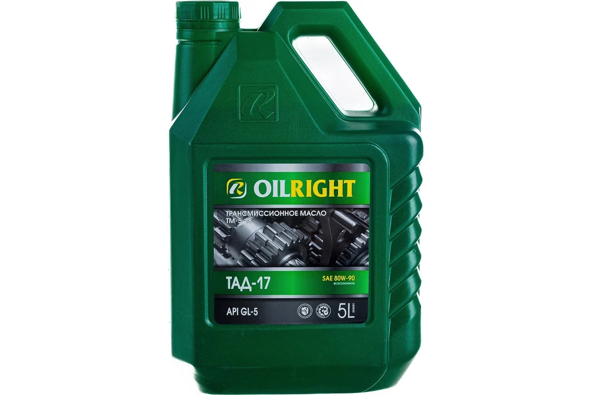 

Масло OILRIGHT ТМ-5-18 ТАД-17 GL-5 трансмиссионное минеральное 5л