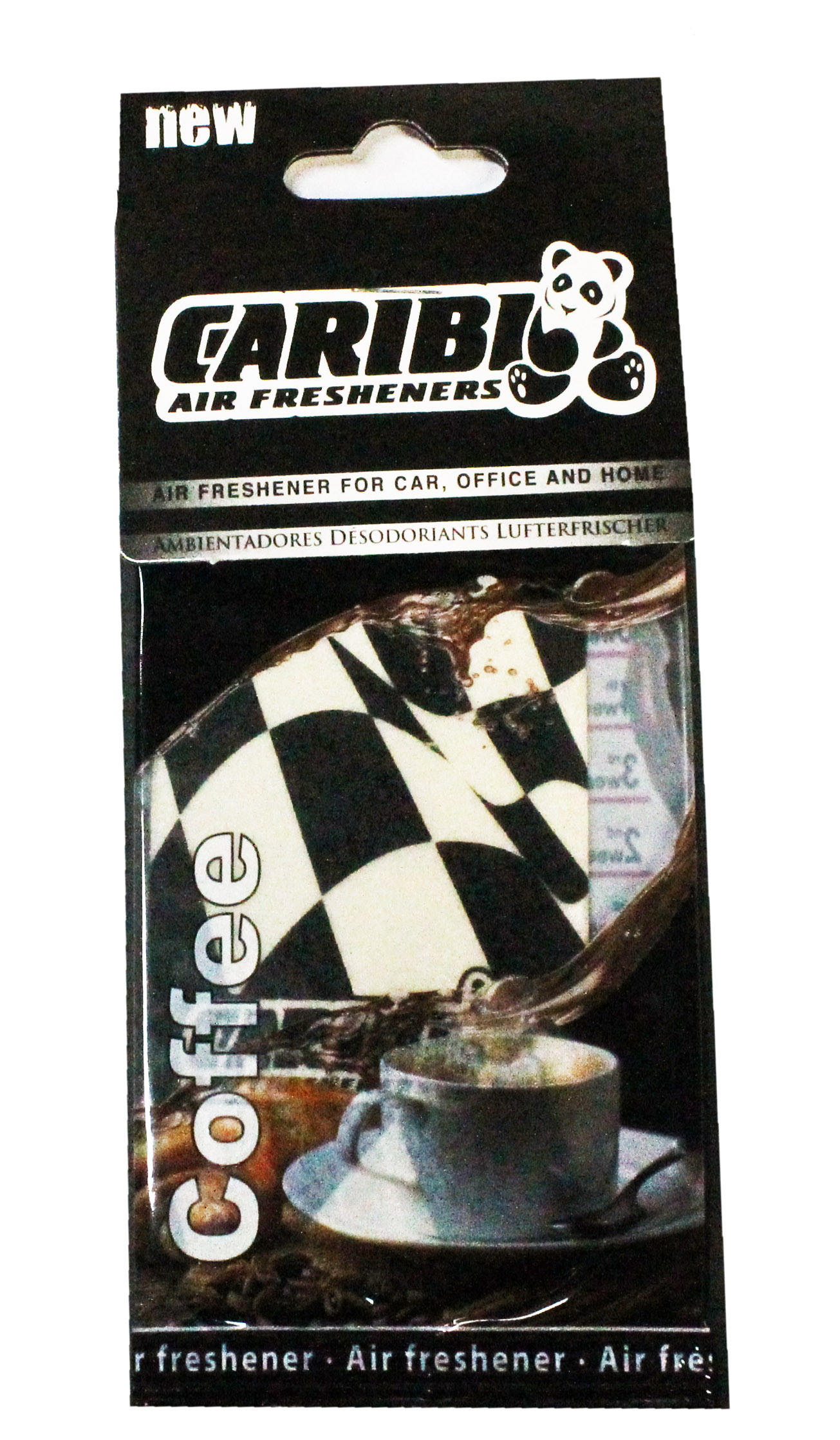 

Ароматизатор подвесной картонный "Флаг F1" кофе CARIBI