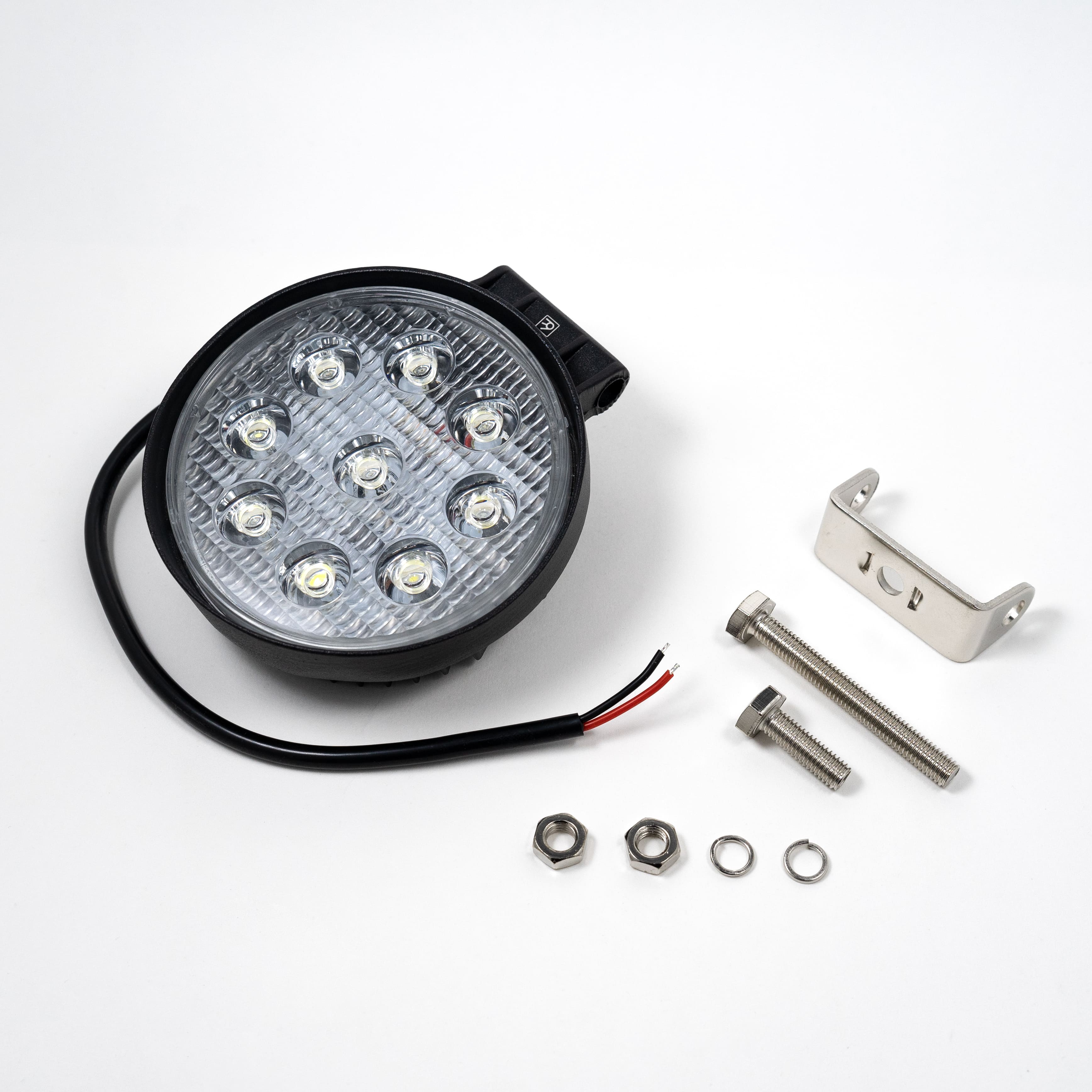 

Фара светодиодная (круглая) 27W 130х115х45 ближний 9LED 9-32V