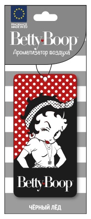 

Ароматизатор подвесной картонный "Betty Boop" Черный лед AURAMI