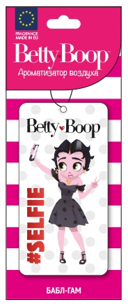 

Ароматизатор подвесной картонный "Betty Boop" Бабл гам AURAMI