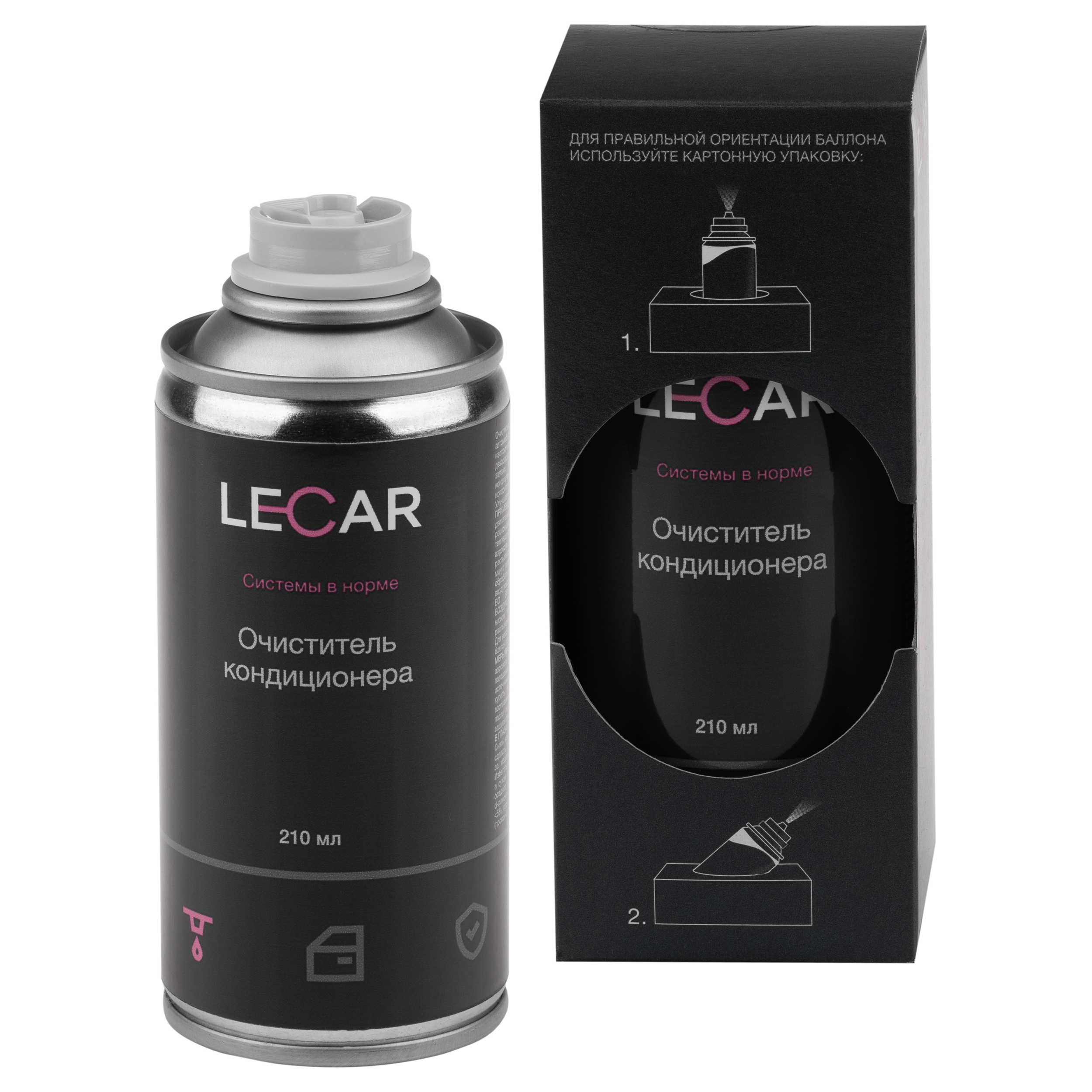

Очиститель кондиционера аэрозоль LECAR 210мл