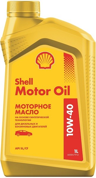 

Моторное масло SHELL Motor Oil 10W-40 NEW полусинтетическое 1л