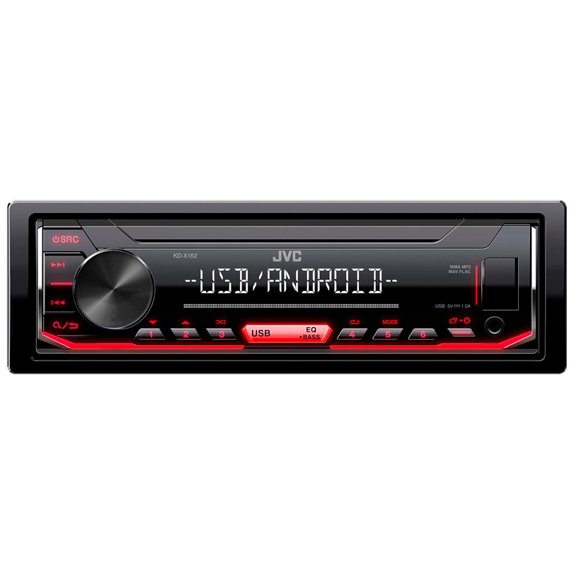 

Автомагнитола 1DIN. JVC KD-X162