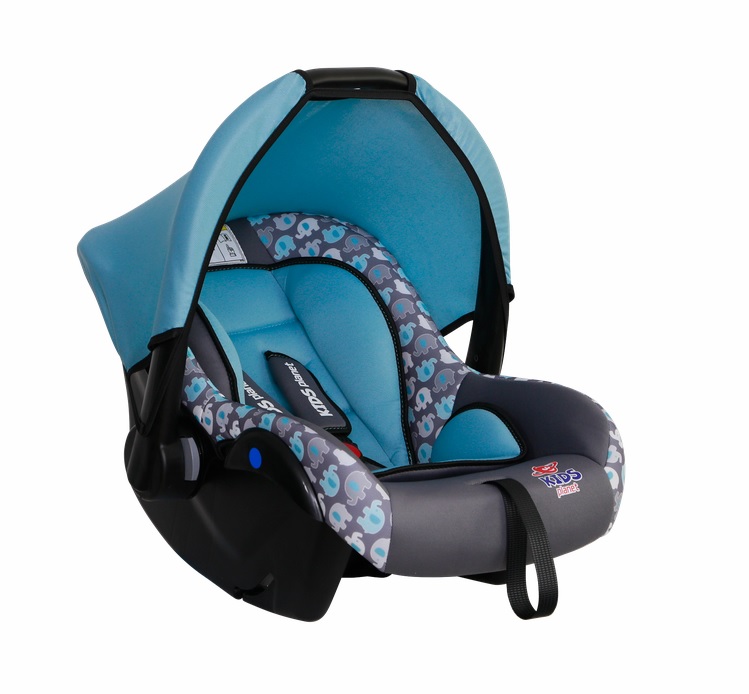 

Автокресло детское Kids Planet "Luna" 0-13кг/0-1,5лет лазурные слоны